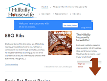 Tablet Screenshot of hillbillyhousewife.com